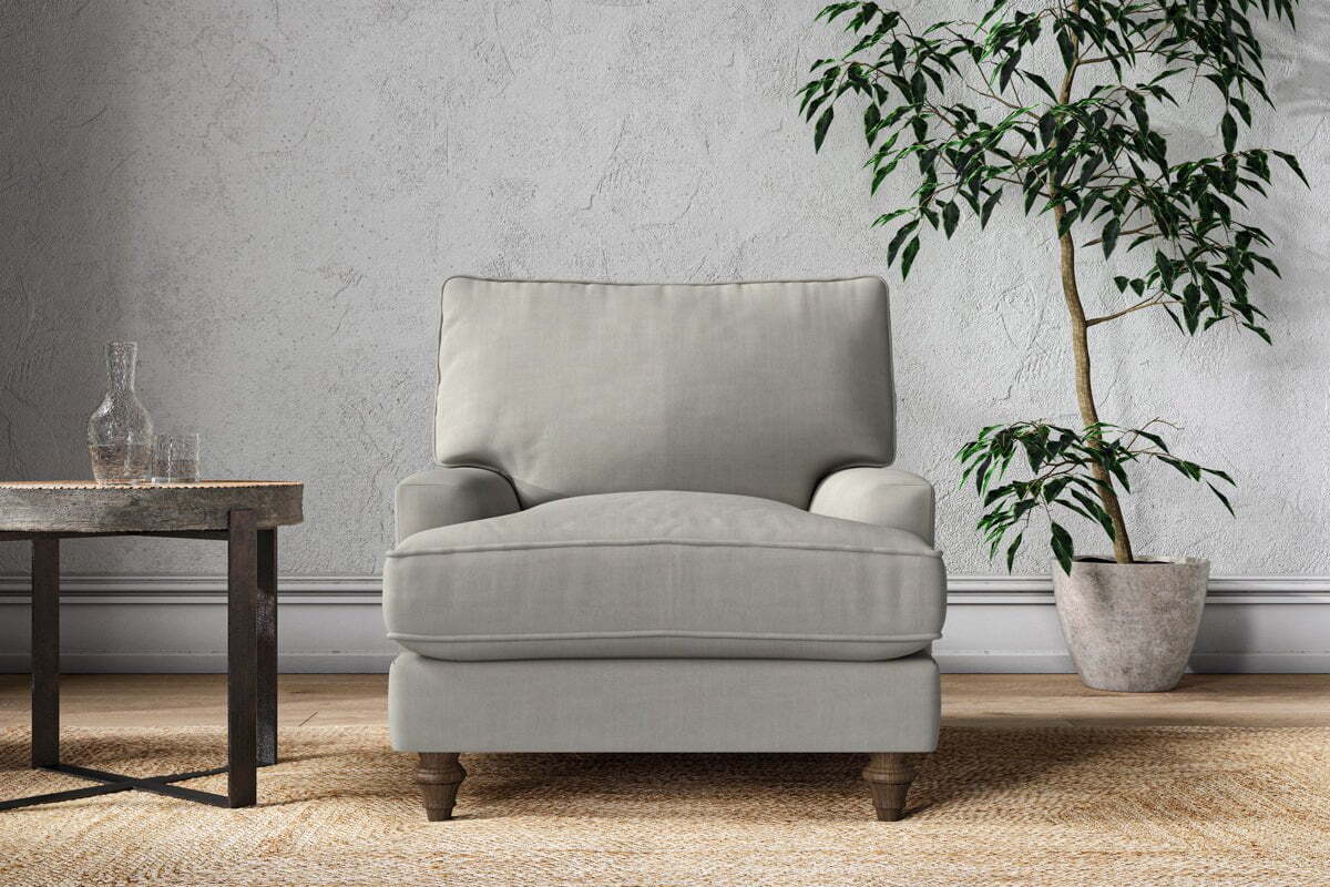 Marri Armchair - Brera Linen Smoke