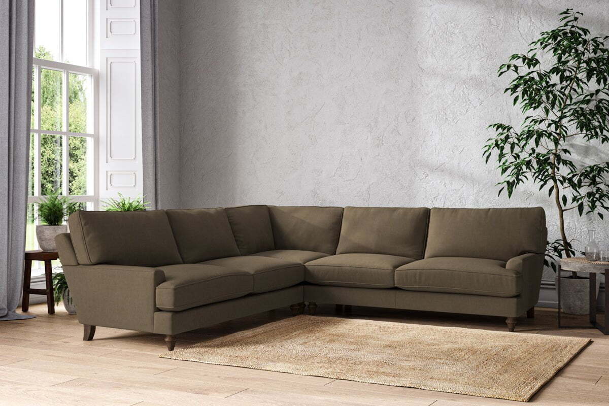 Marri Grand Corner Sofa - Brera Linen Chestnut
