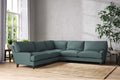 Marri Grand Corner Sofa - Recycled Cotton Airforce