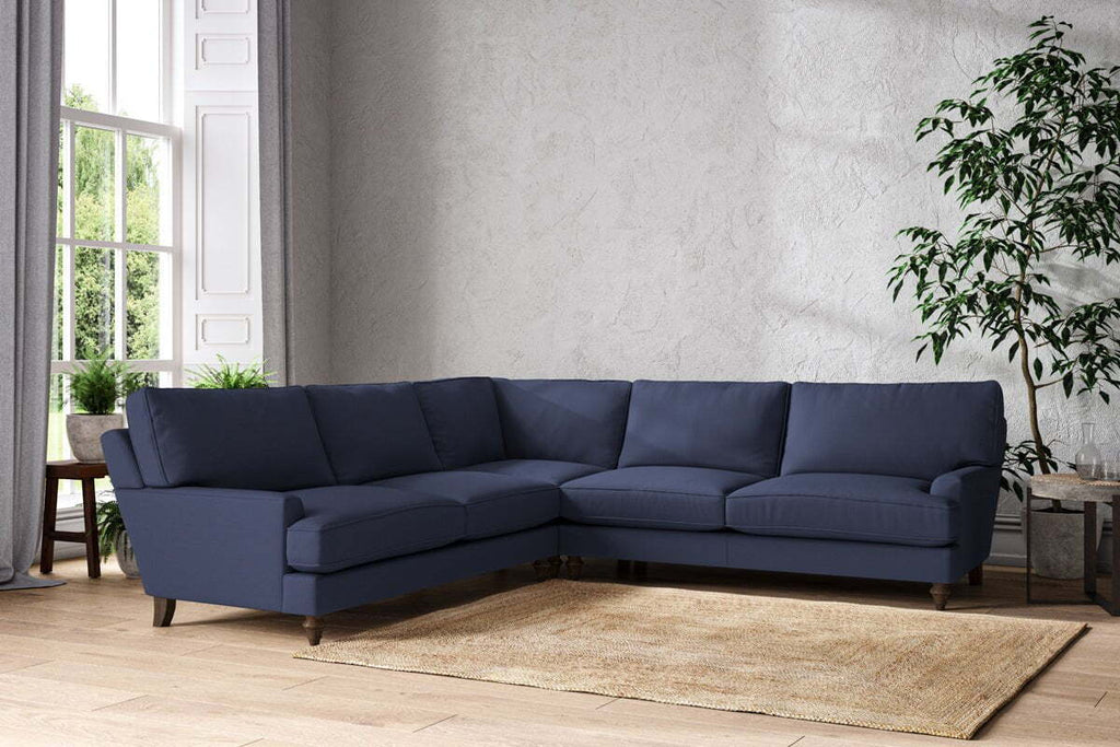 Marri Grand Corner Sofa - Recycled Cotton Navy
