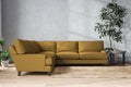 Marri Grand Corner Sofa - Recycled Cotton Ochre