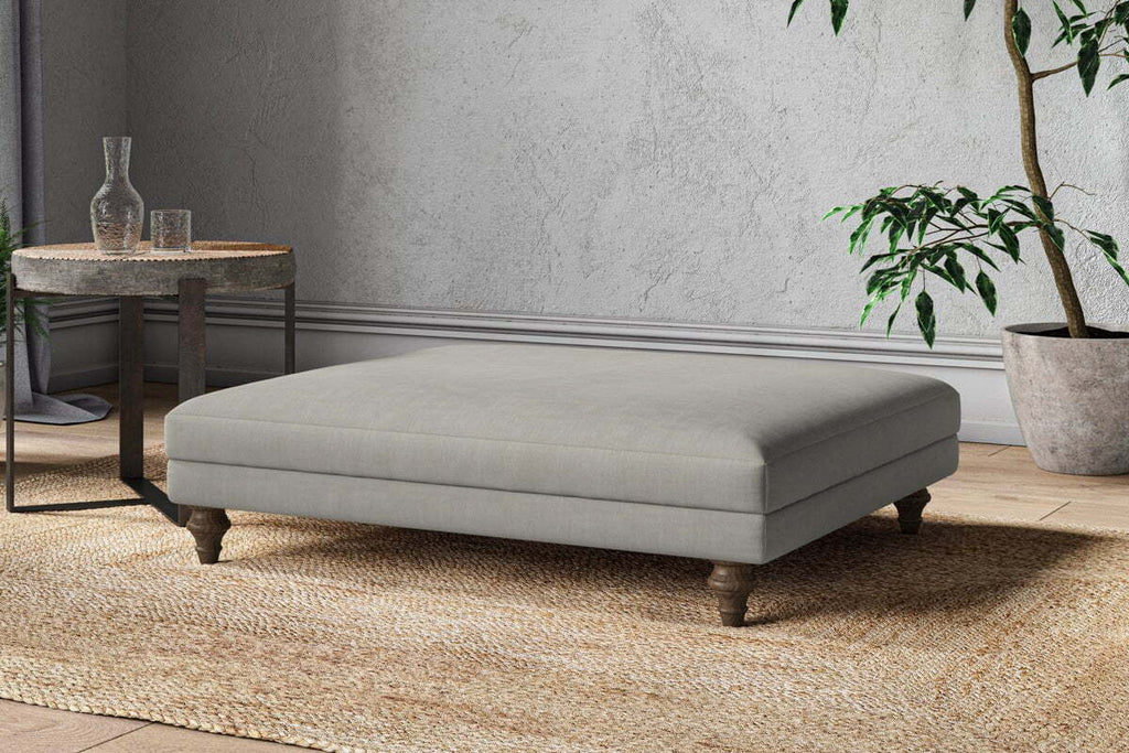 Marri Grand Footstool - Brera Linen Smoke