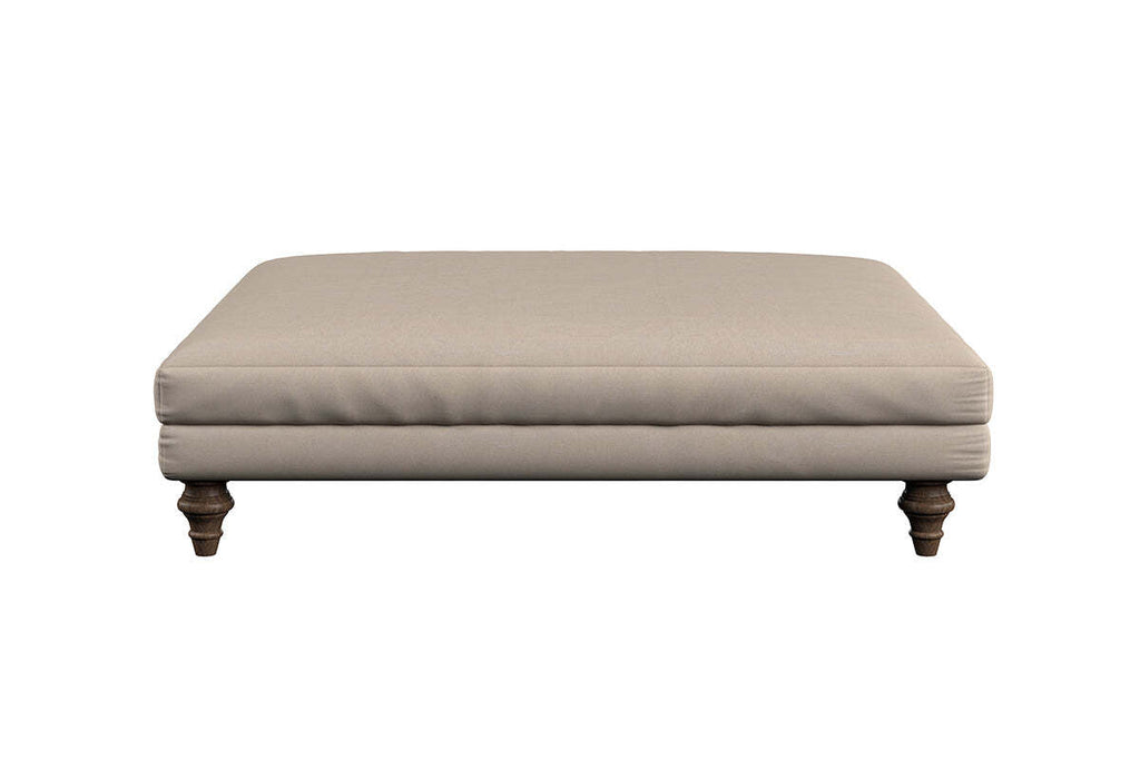 Marri Grand Footstool - Recycled Cotton Lavender