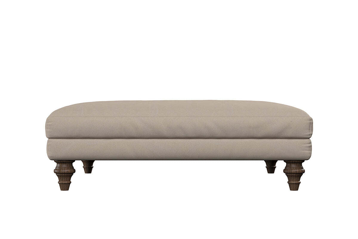 Marri Grand Footstool - Recycled Cotton Lavender