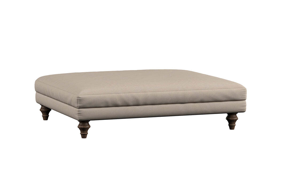 Marri Grand Footstool - Recycled Cotton Lavender