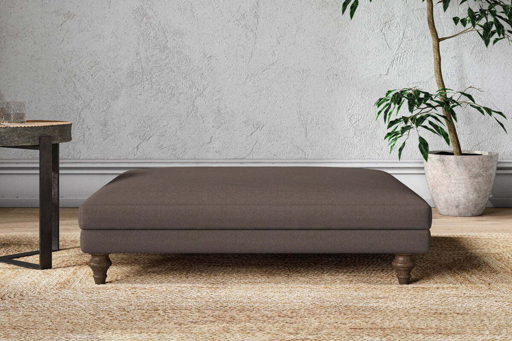Marri Grand Footstool - Recycled Cotton Mocha