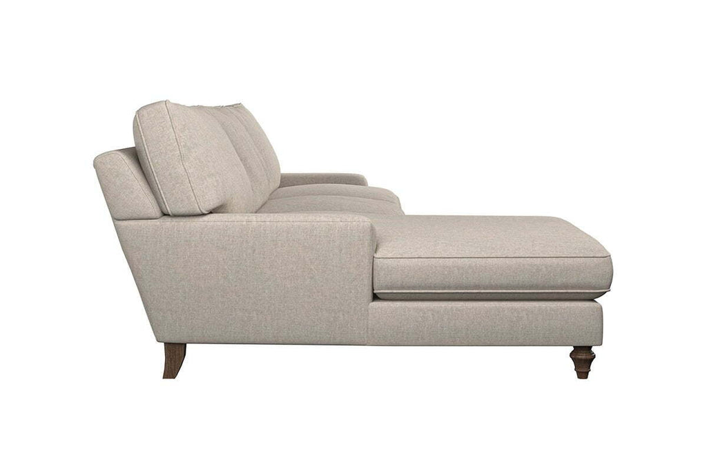 Marri Grand Left Hand Chaise Sofa - Brera Linen Espresso