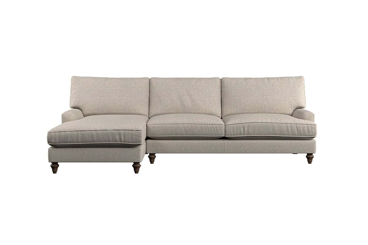 Marri Grand Left Hand Chaise Sofa - Brera Linen Pebble