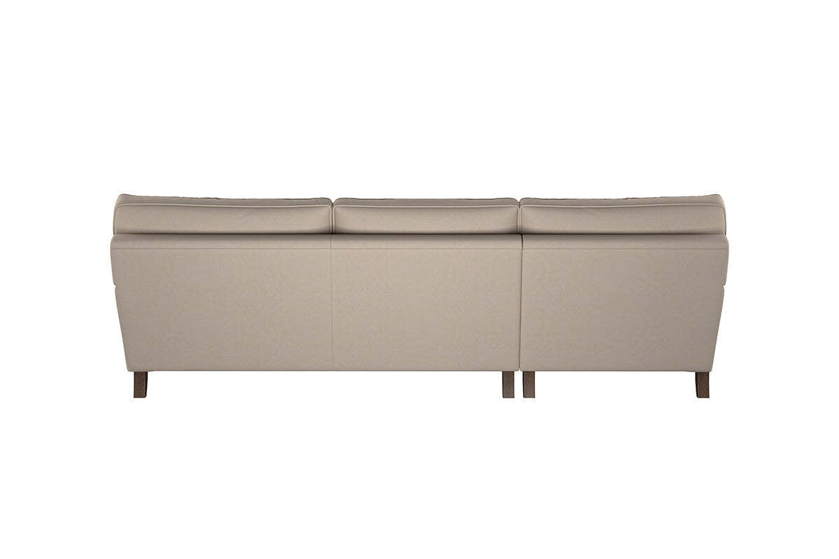 Marri Grand Left Hand Chaise Sofa - Recycled Cotton Fatigue