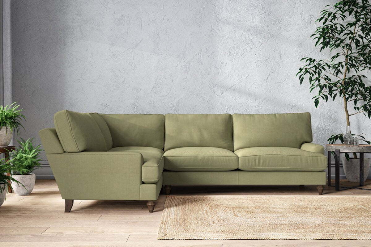 Marri Grand Left Hand Corner Sofa - Brera Linen Sage