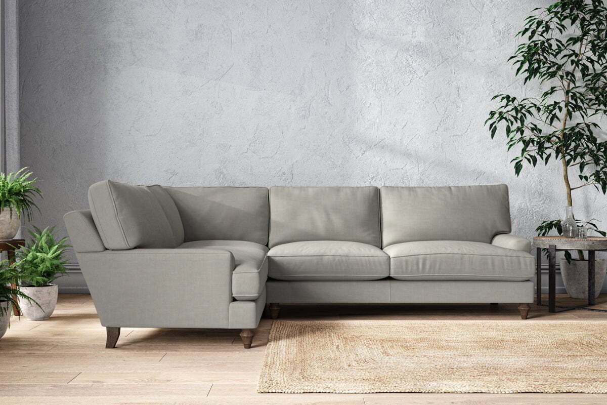 Marri Grand Left Hand Corner Sofa - Brera Linen Smoke