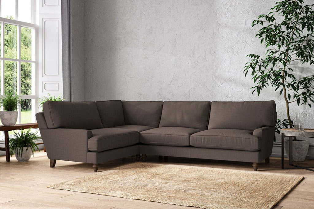 Marri Grand Left Hand Corner Sofa - Recycled Cotton Mocha
