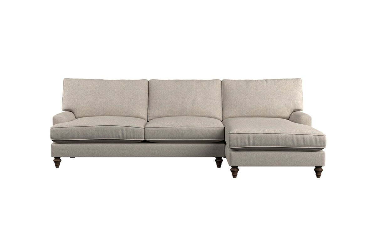 Marri Grand Right Hand Chaise Sofa - Brera Linen Pebble