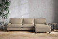 Marri Grand Right Hand Chaise Sofa - Brera Linen Pebble