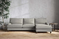Marri Grand Right Hand Chaise Sofa - Brera Linen Smoke