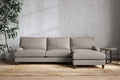Marri Grand Right Hand Chaise Sofa - Recycled Cotton Flax