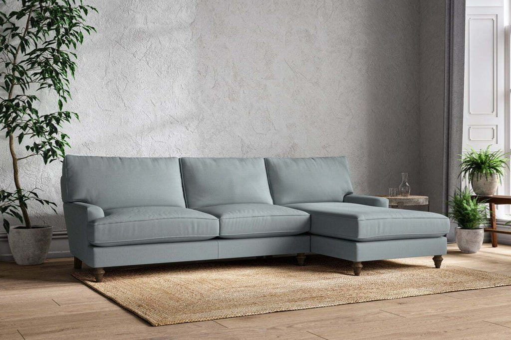 Marri Grand Right Hand Chaise Sofa - Recycled Cotton Horizon