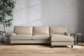 Marri Grand Right Hand Chaise Sofa - Recycled Cotton Stone