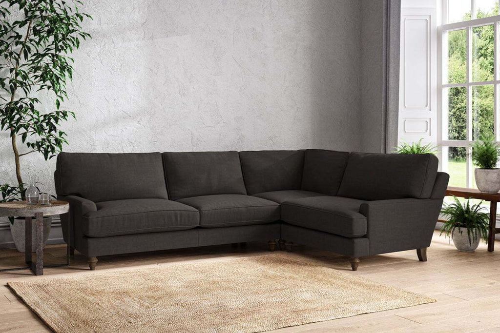 Marri Grand Right Hand Corner Sofa - Brera Linen Espresso