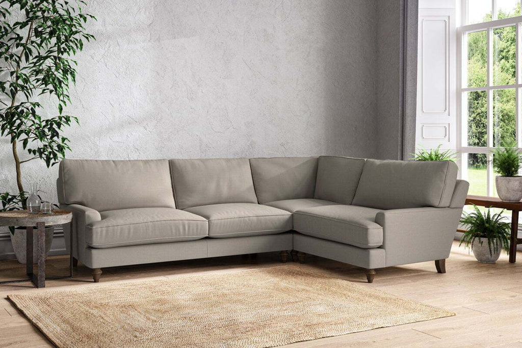 Marri Grand Right Hand Corner Sofa - Recycled Cotton Flax