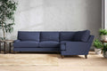Marri Grand Right Hand Corner Sofa - Recycled Cotton Navy