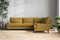 Marri Grand Right Hand Corner Sofa - Recycled Cotton Ochre