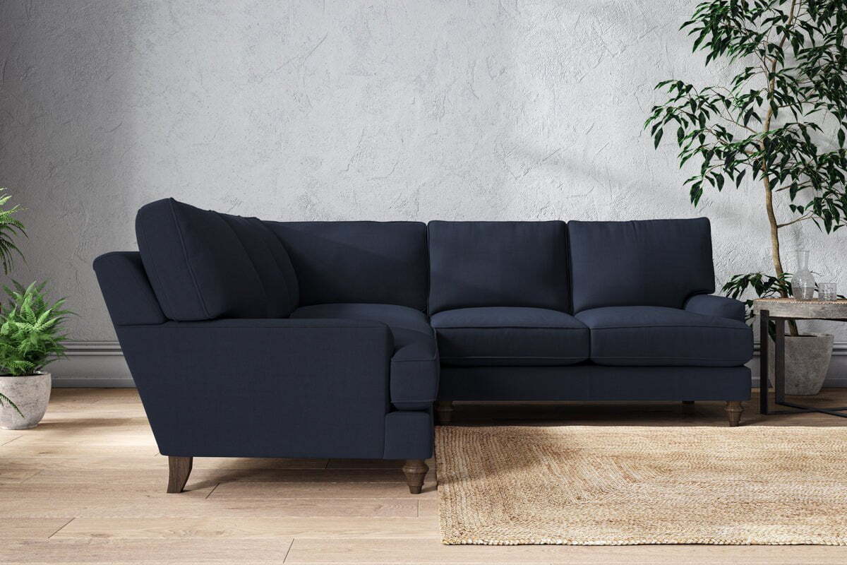 Marri Large Corner Sofa - Brera Linen Indigo