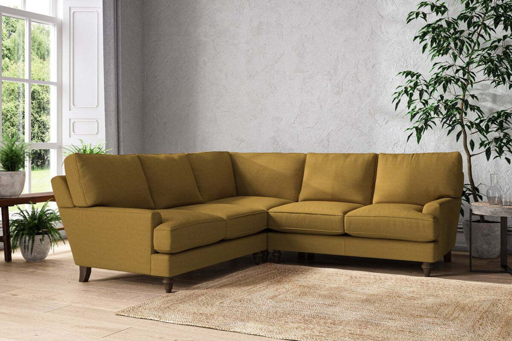 Marri Large Corner Sofa - Recycled Cotton Ochre