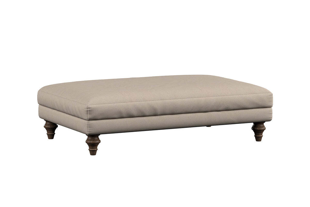 Marri Large Footstool - Recycled Cotton Horizon