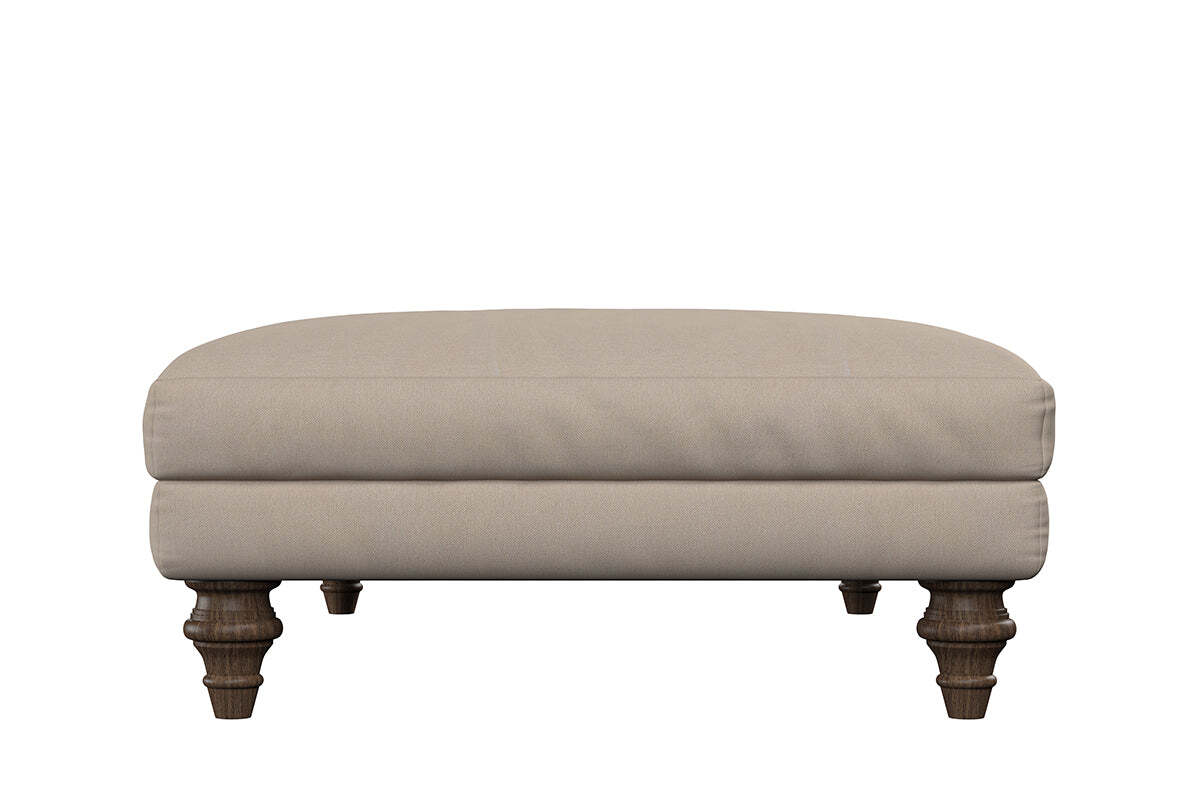 Marri Large Footstool - Recycled Cotton Navy