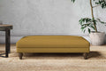 Marri Large Footstool - Recycled Cotton Ochre