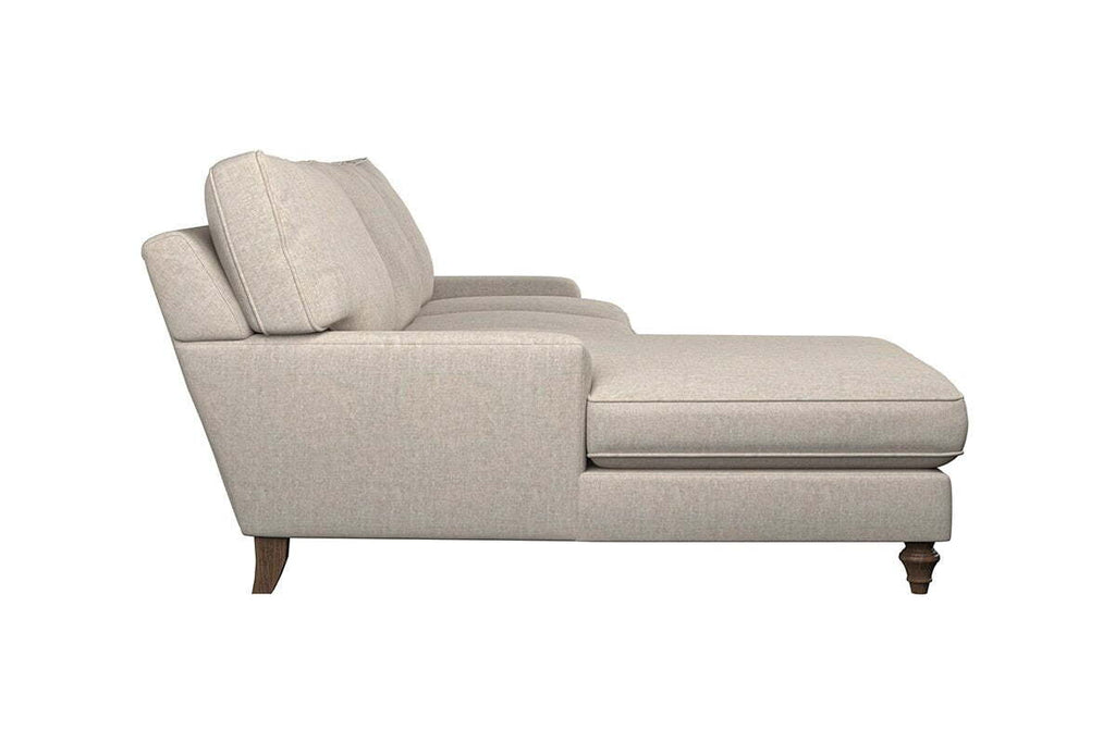Marri Large Left Hand Chaise Sofa - Brera Linen Indigo