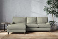 Marri Large Left Hand Chaise Sofa - Recycled Cotton Seaspray