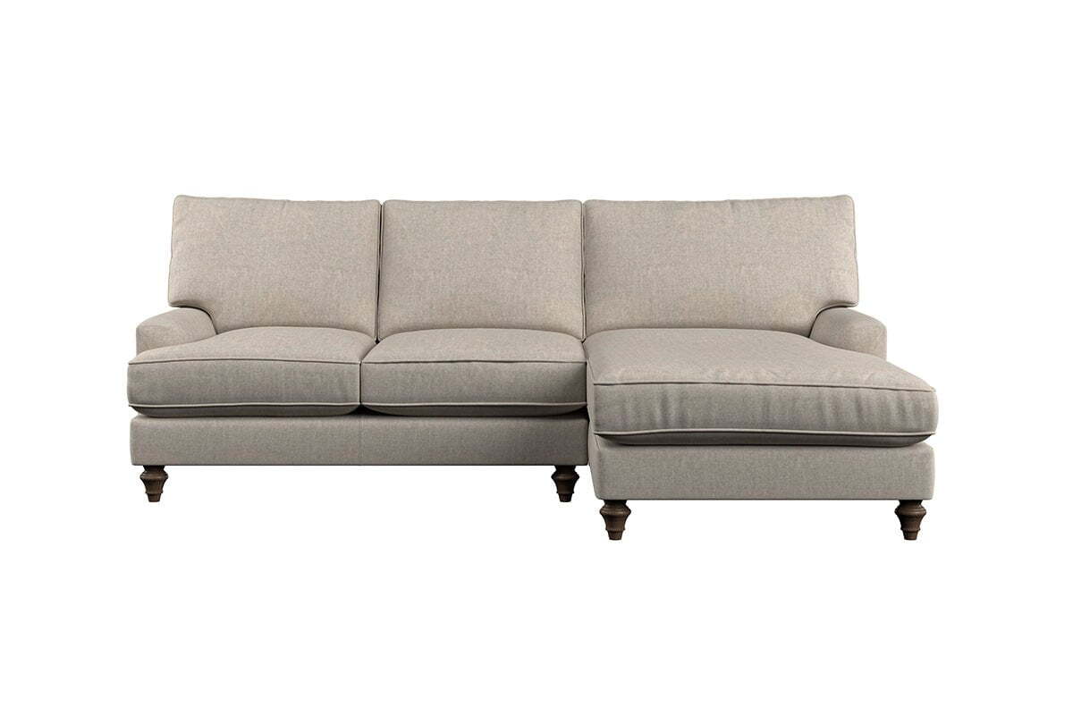 Marri Large Right Hand Chaise Sofa - Brera Linen Indigo