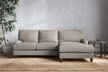 Marri Large Right Hand Chaise Sofa - Recycled Cotton Flax
