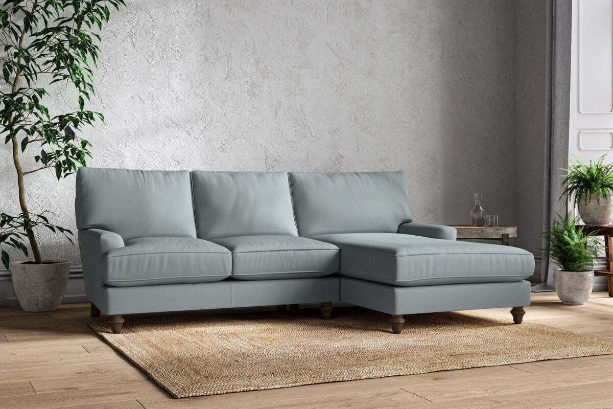 Marri Large Right Hand Chaise Sofa - Recycled Cotton Horizon