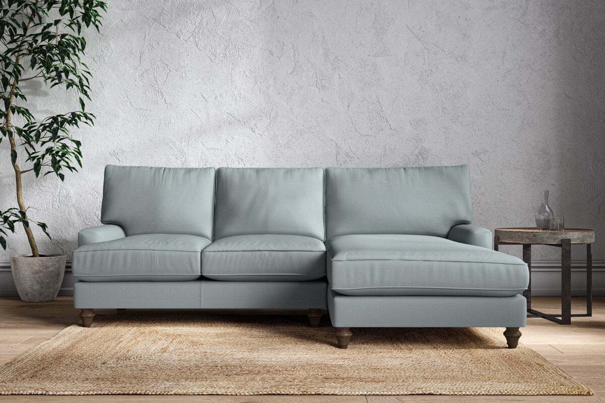 Marri Large Right Hand Chaise Sofa - Recycled Cotton Horizon