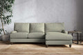 Marri Large Right Hand Chaise Sofa - Recycled Cotton Seaspray