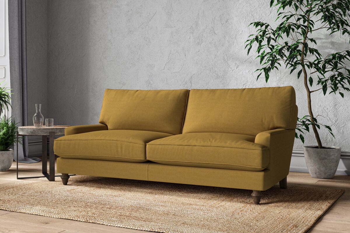 Marri Large Sofa - Recycled Cotton Ochre