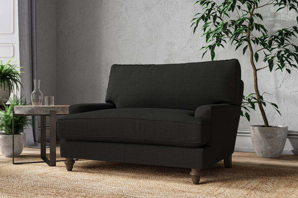 Marri Love Seat - Brera Linen Charcoal