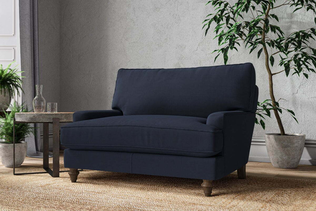 Marri Love Seat - Brera Linen Indigo