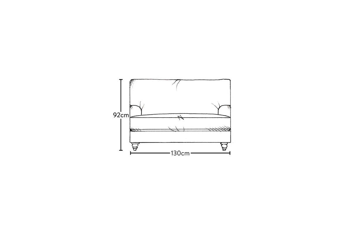 Marri Love Seat - Recycled Cotton Fatigue