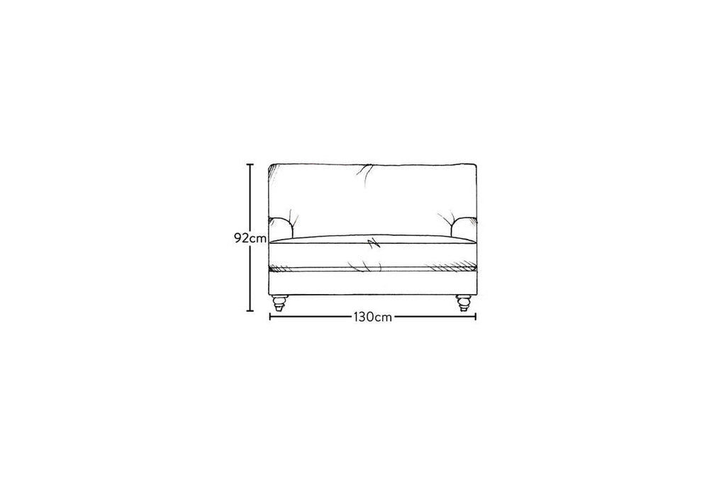 Marri Love Seat - Recycled Cotton Natural