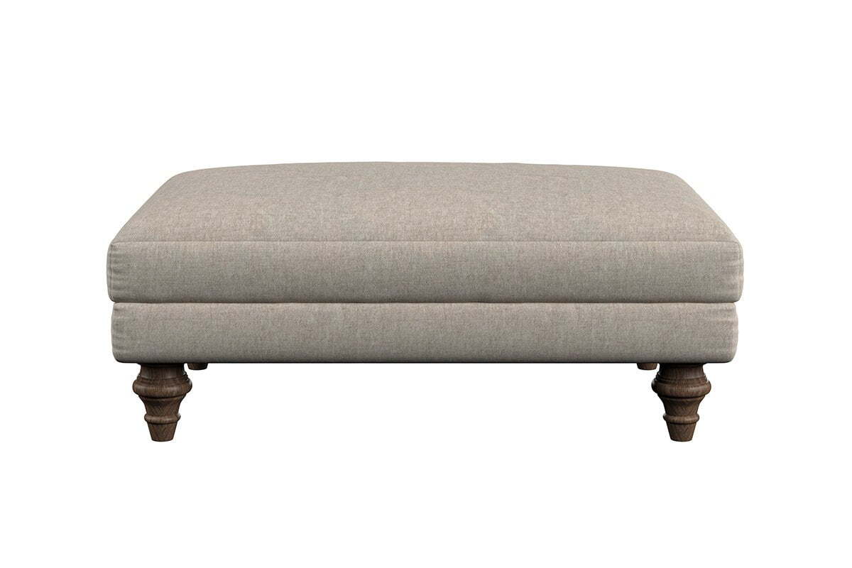 Marri Medium Footstool - Brera Linen Dusk