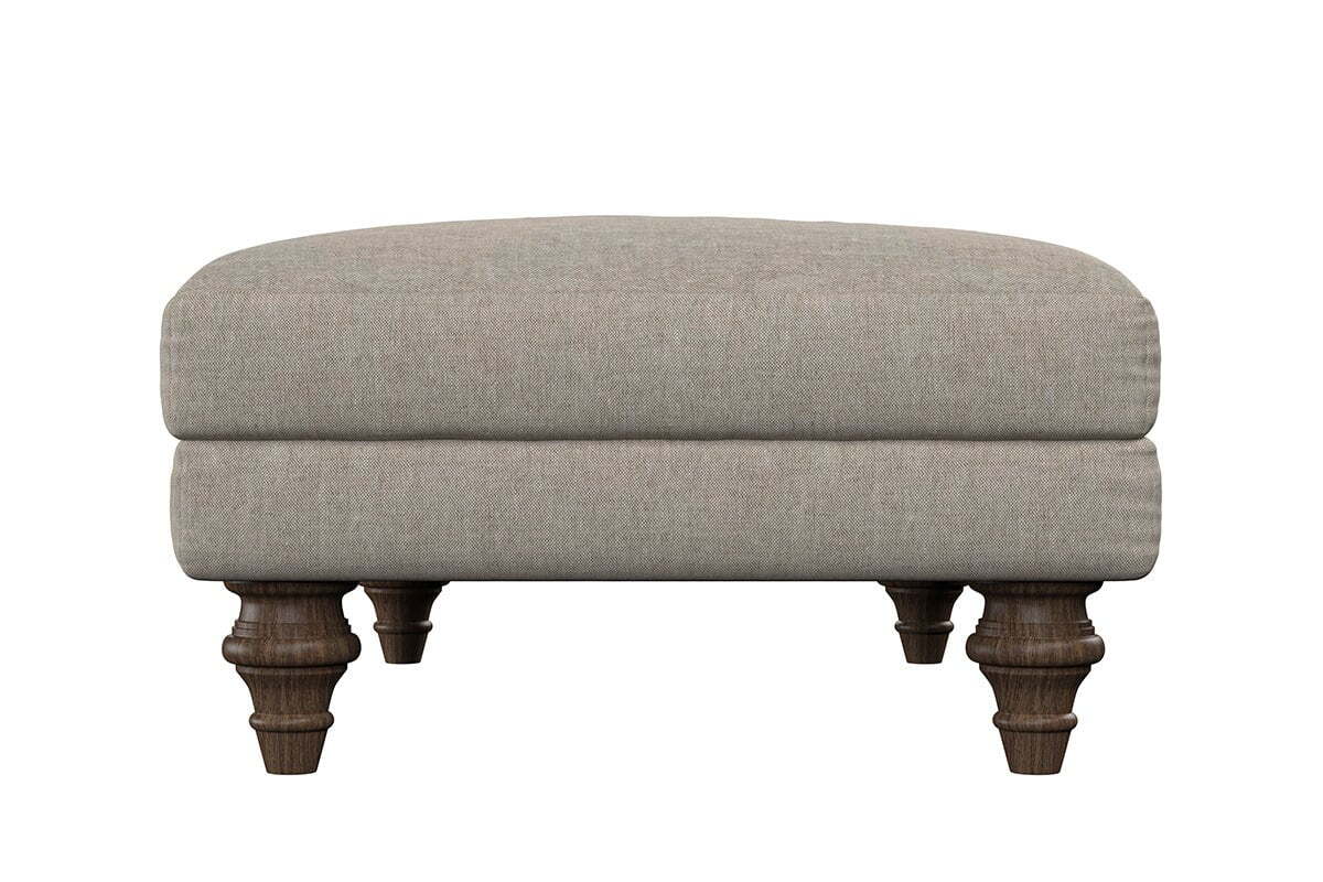 Marri Medium Footstool - Brera Linen Smoke