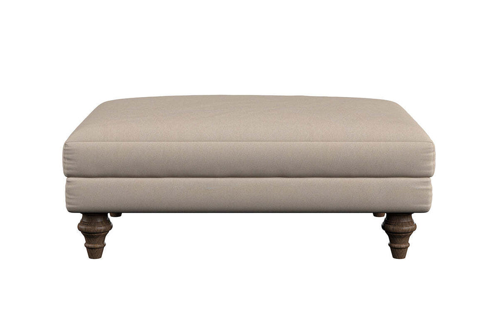 Marri Medium Footstool - Recycled Cotton Mocha