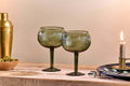 Mila Gin Glass - Dark Emerald - (Set of 2)