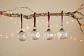 Nishan Pinched Baubles - Clear (Set of 4)