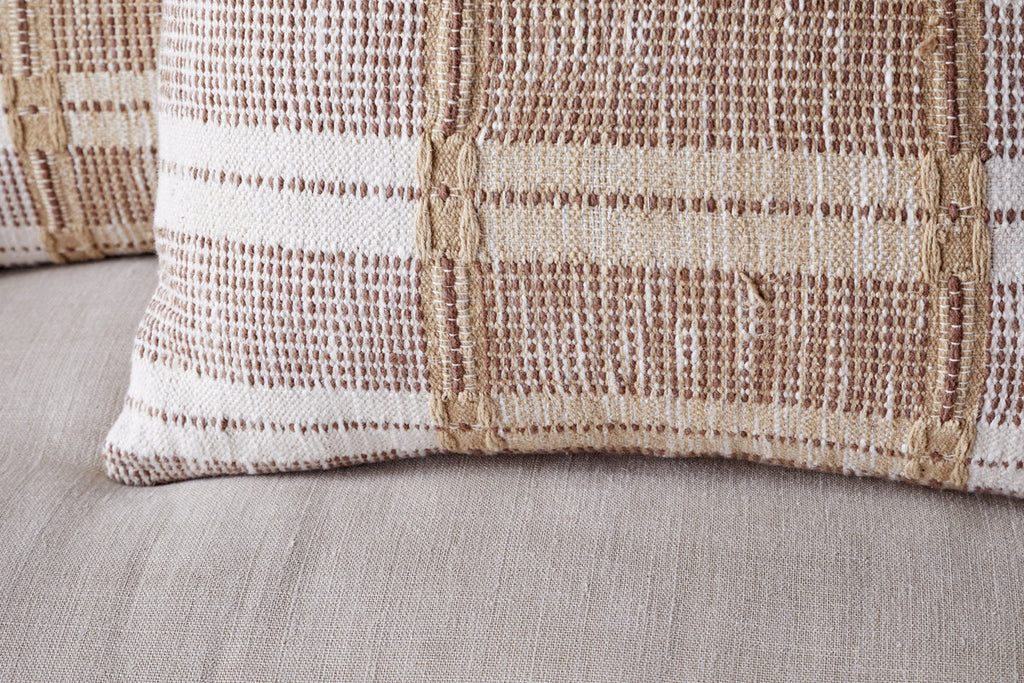 Nayika Cotton Cushion Cover - Rust