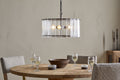 Nauka Statement Pendant - Aged Bronze & Clear